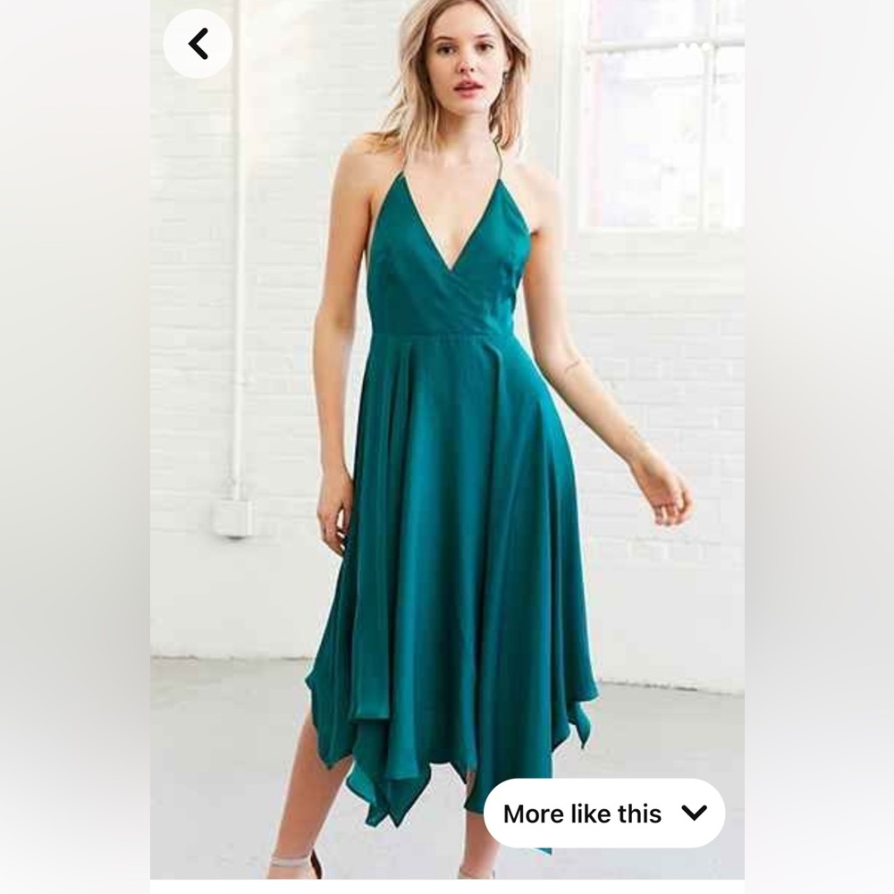 Kimchi Blue Urban Outfitters Handkerchief dress in green